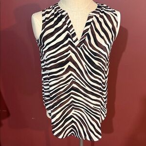 Maurices Zebra Print Sleeveless Top